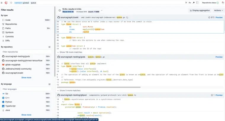 Sourcegraph: Code Search