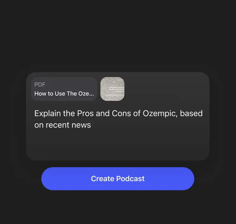 Speechify: AI podcasts