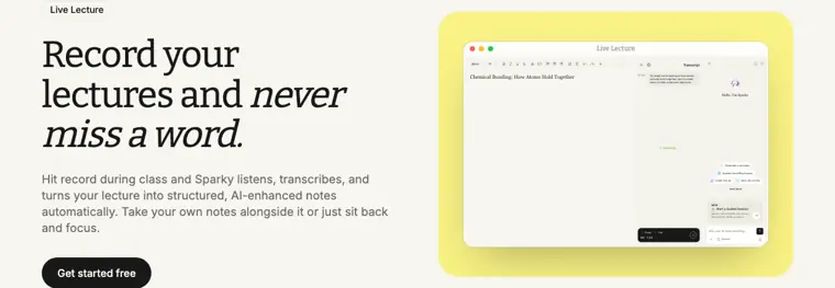 StudyFetch: Live lecture recording