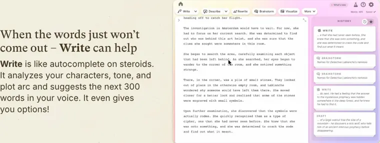 Sudowrite: Write