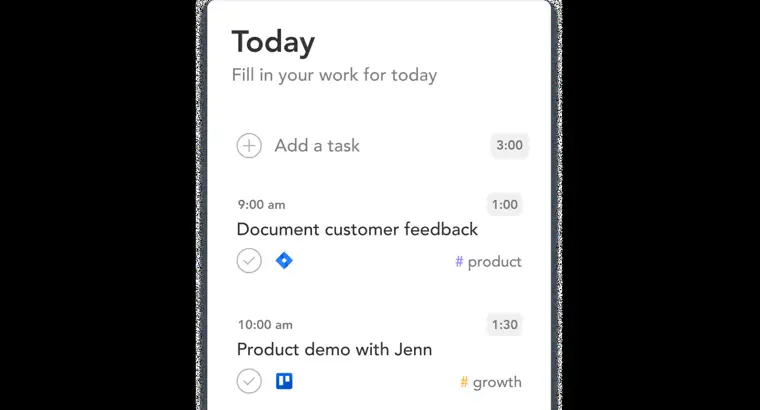 Sunsama: Daily planning