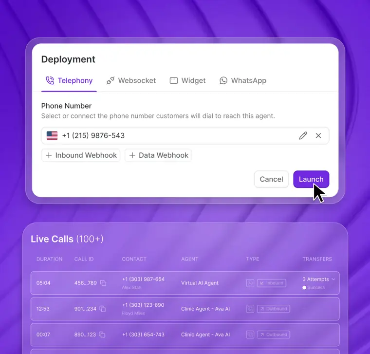 Synthflow: In house custom telephony