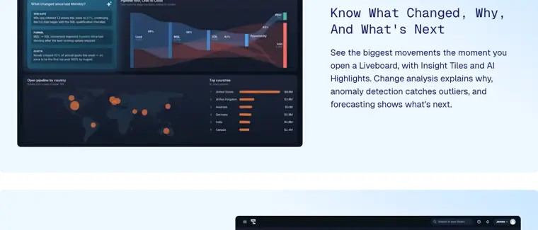 ThoughtSpot: Liveboard drilldowns and change analysis