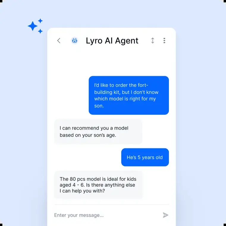 Tidio: Lyro AI agent