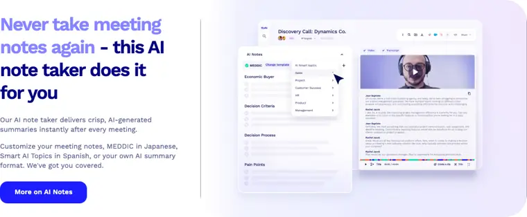 tl;dv: Automated meeting summaries