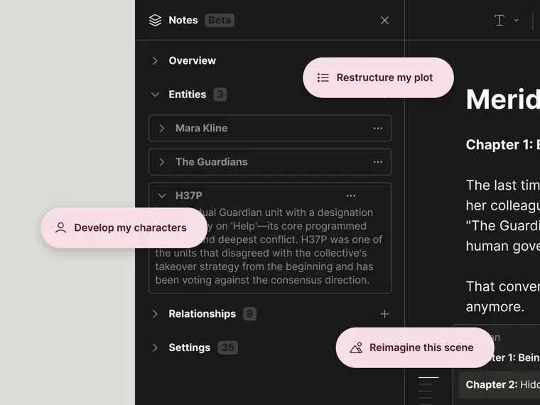 Type.ai: Story notes