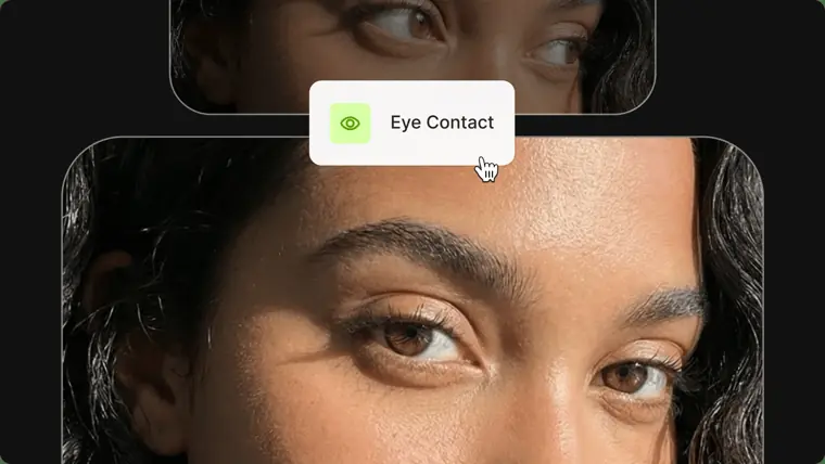 VEED: Eye contact correction