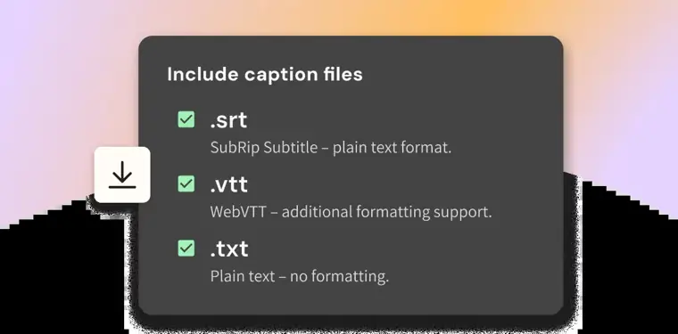 WellSaid: Closed captions generation