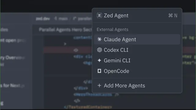 Zed: External agents
